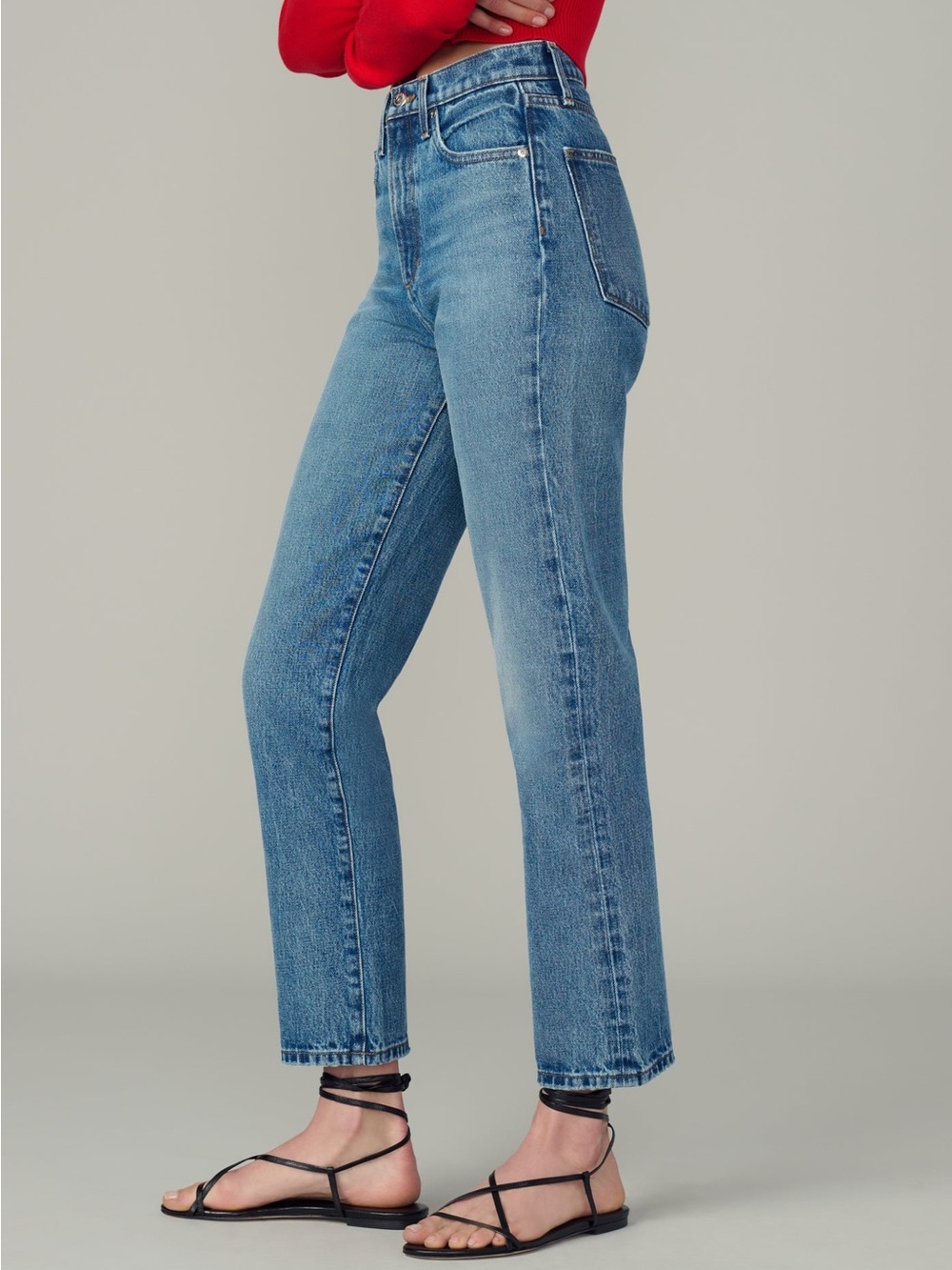 Joe’s The Margot High Waist Ankle Slim Straight Leg Jeans in Impact